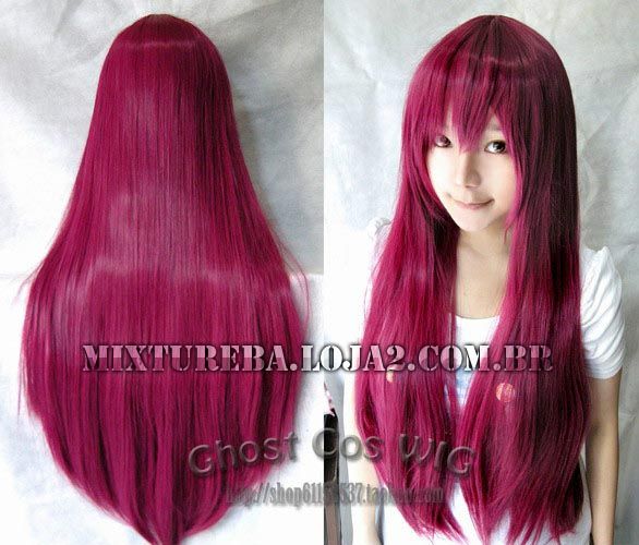 Ghost Cos Wig Vinho 80cm