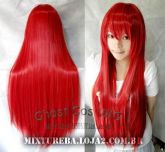 Ghost Cos Wig Vermelho 80cm