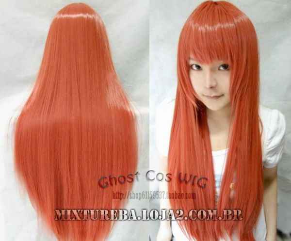 Ghost Cos Wig  Laranjada 70cm